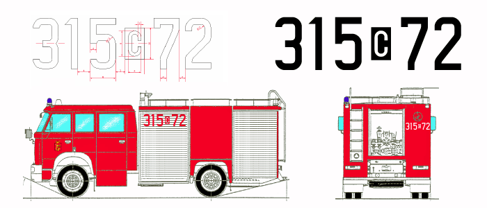 Oznaczenia pojazdów Państwowej Straży Pożarnej